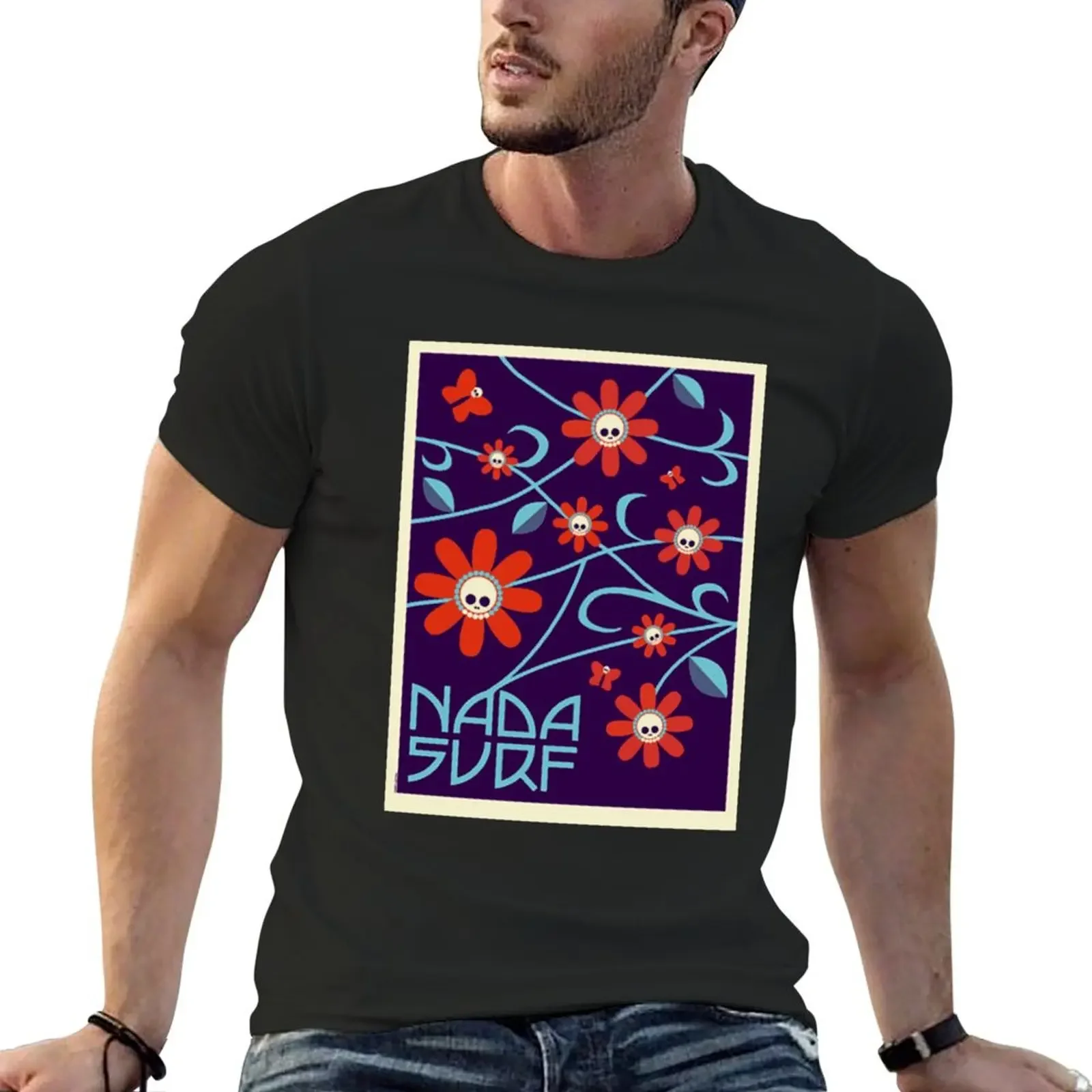 Nada Surf Poster T-Shirt heavyweights plus size tops luxury clothing labubu anime tshirt oversized t shirts for men