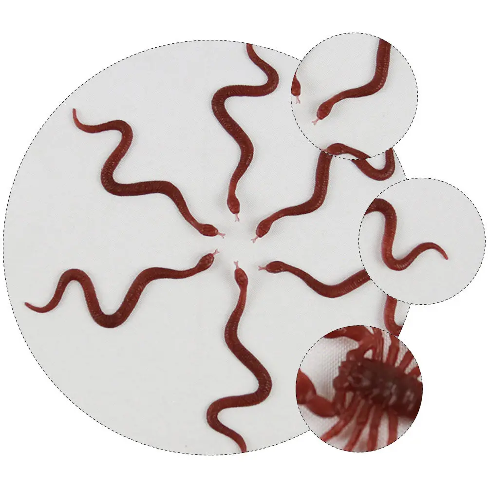 

36Pcs Realistic Scary Insects Simulation for Halloween Prank Decorations Snake Scorpion Trick Props for Kids Adults Party