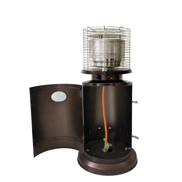 Outdoor Free-Standing Gas Heater For Garden Patio Portable Propane Natural Gas For House-use Living Room With Lighting Function