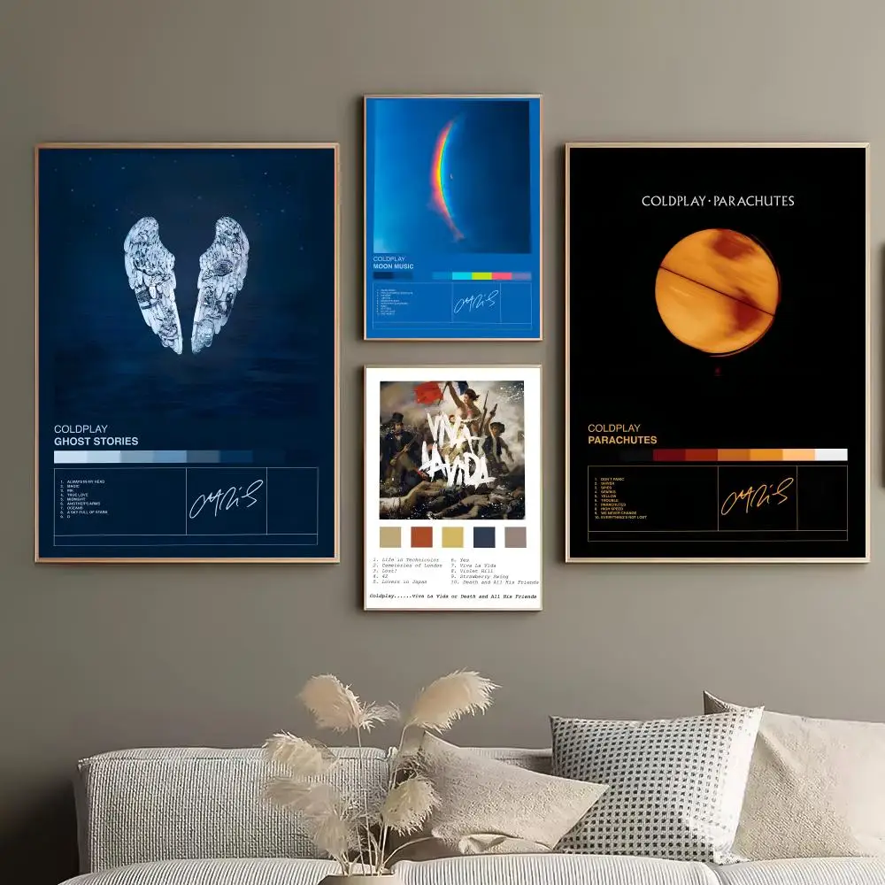 C-C-Coldplay Band Clean Space Decor Room Refresh Idea Simple Wall Upgrade Minimalist Room Accent Cozy Apartment Lifestyle Poster