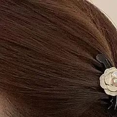 Encantadoras garras para el cabello vintage pequeñas con diseño floral para mujeres y niñas; Decoración para la cabeza con accesorios para el cabello de Camelia con aceite de goteo