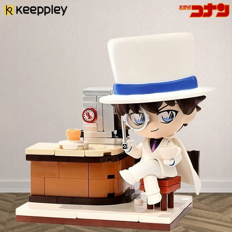 

New Keeppley Detective Conan Series Building Blocks Cafe Assembling Models Edogawa Conan Decorative Toy Holiday Gift