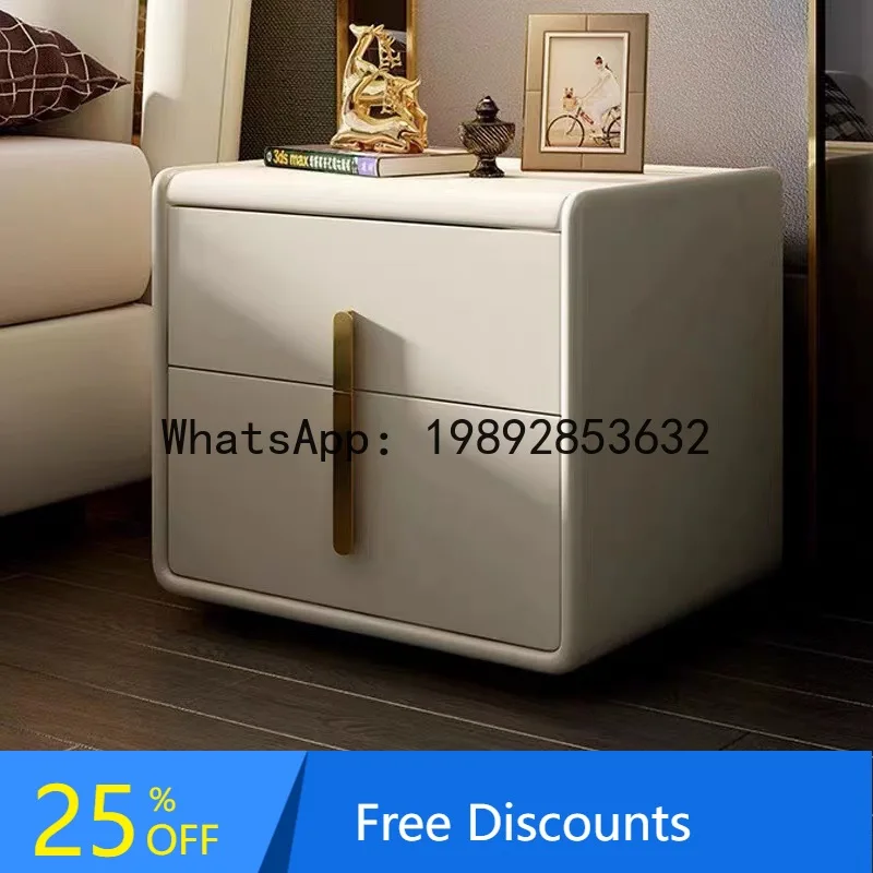 YFY Modern Minimalist Solid Wood Bedside Table Bedroom Bedside Cabinet Drawer Cabinet Wall-Mounted Floor-Standing Home Use
