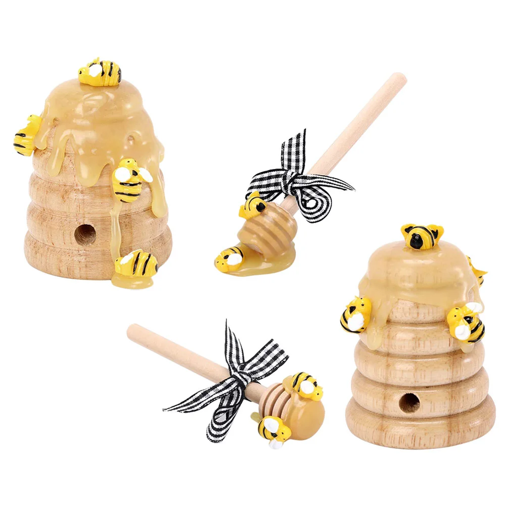 

Beehive Dipper Ornament Festival Decoration Tray Wood Adornment Decorative Belt Wooden