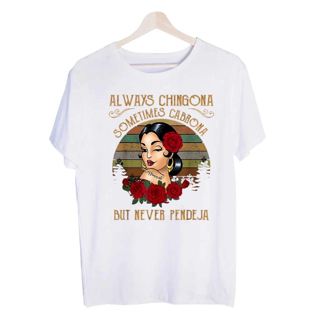 Women's Vintage Lady with Roses and Slogan-Style Graphic Tee, Short Sleeve Crew Neck T-Shirt for Casual Daily Wear