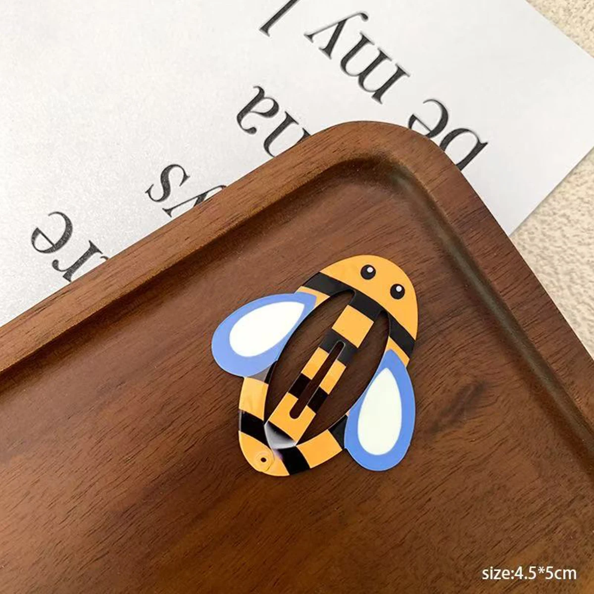 1 Stück/5 Stück 1 Stück Neue Cartoon Niedliche Tier-Bienen-Vogel-Kaninchen-Gelbe Ente Kinder BB-Clip Süße Mädchen Haarklammer für Seitliche Haare – Detail 8