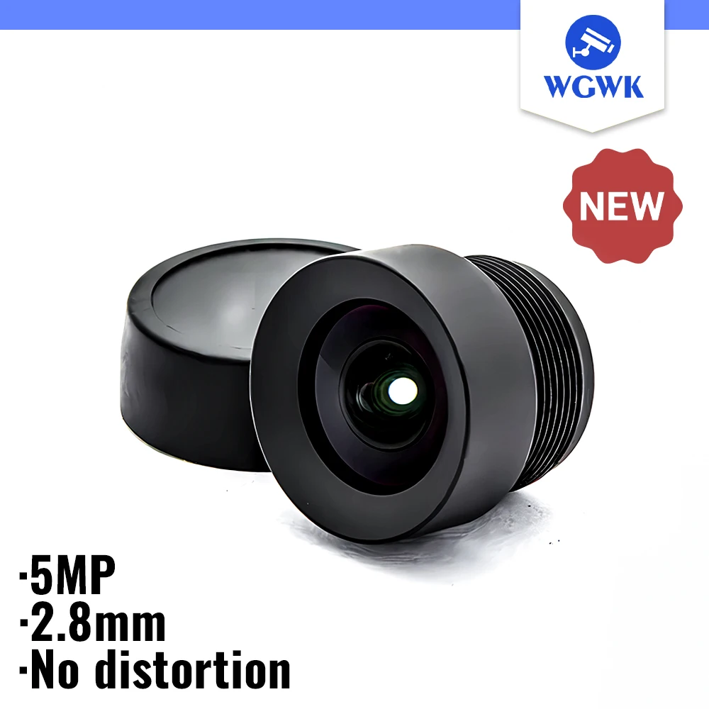 

WGWK-4040 CCTV Camera Lens HD 5MP 2.8mm M12 Mount No Distortion 1/2.8"IMX335 F2.8 Optional For Surveillance Security IP Cameras