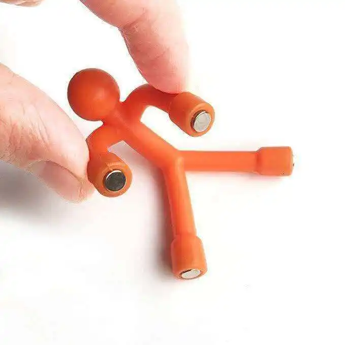 5PCS Novelty Funny Mini Man Magnet Toys Fidget ADHD Anxiety Stress Relief Adults Kids Cool Stuff Refrigerator Door Office Fun