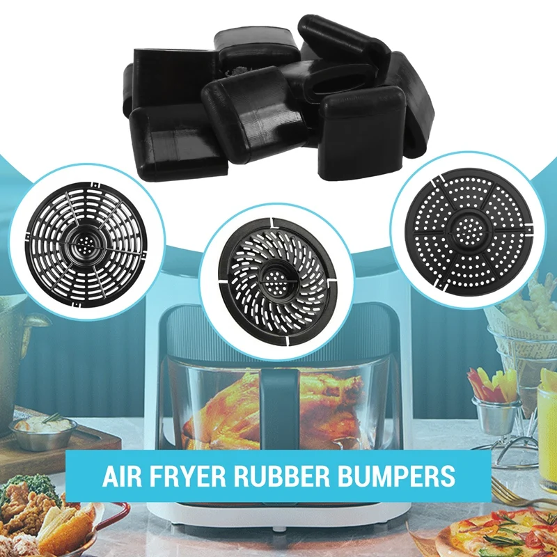 Air Fryer Rubber Bumpers,Rubber Feet,Silicone Pieces,Rubber Tips,Anti-Scratch Protective Cover For Air Fryer Tray