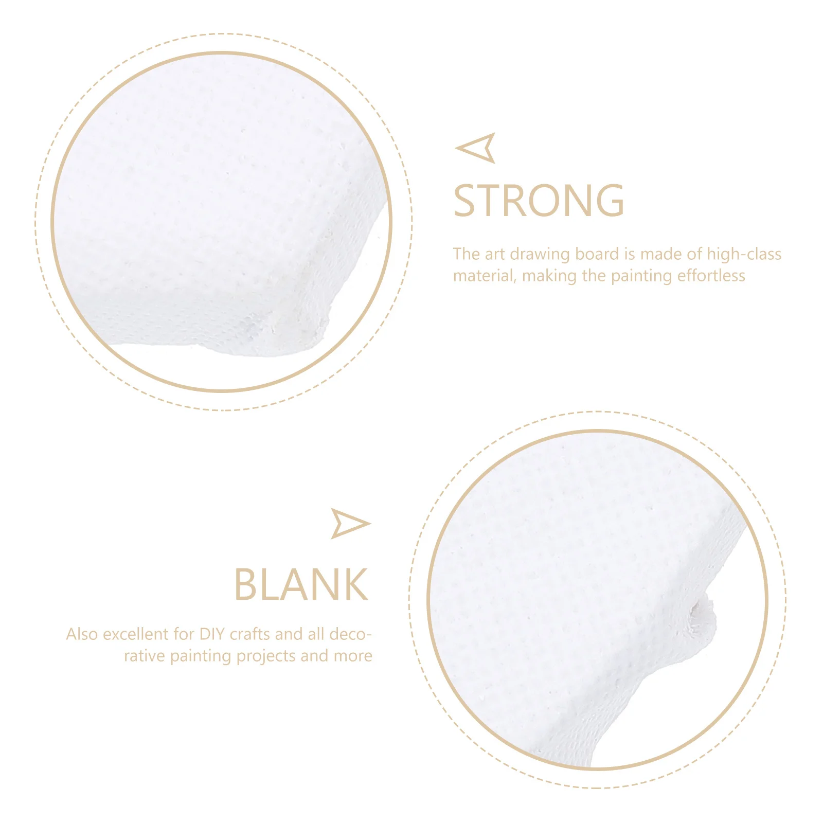 

4Pcs Blank Painting Frames High Class Material Easy to Use for Artworks Crafts and Decorative Projects Portable Design