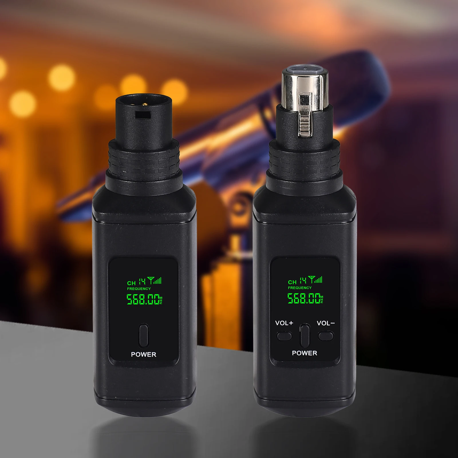 

Беспроводной XLR-адаптер для микрофона 2.4G: передатчик и приемник для микшера/системы PA/акустических систем