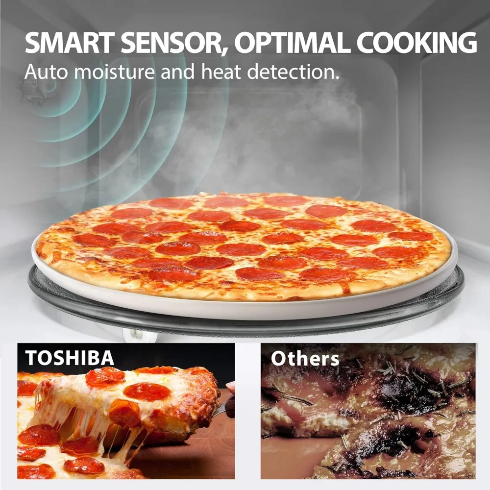 Op Microwave dengan Sensor pintar, 6 menu, Defrost otomatis, Mode ECO, pilihan bisu & posisi 16.5"