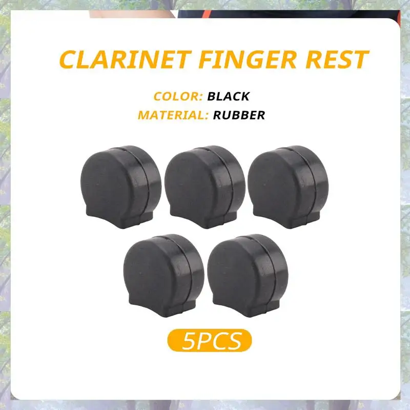 جديد وصول 5 قطع الكلارينيت الأجهزة الكلارينيت الإبهام وسادة الراحة حامي لينة المطاط الكلارينيت الإبهام حامي، أسود
