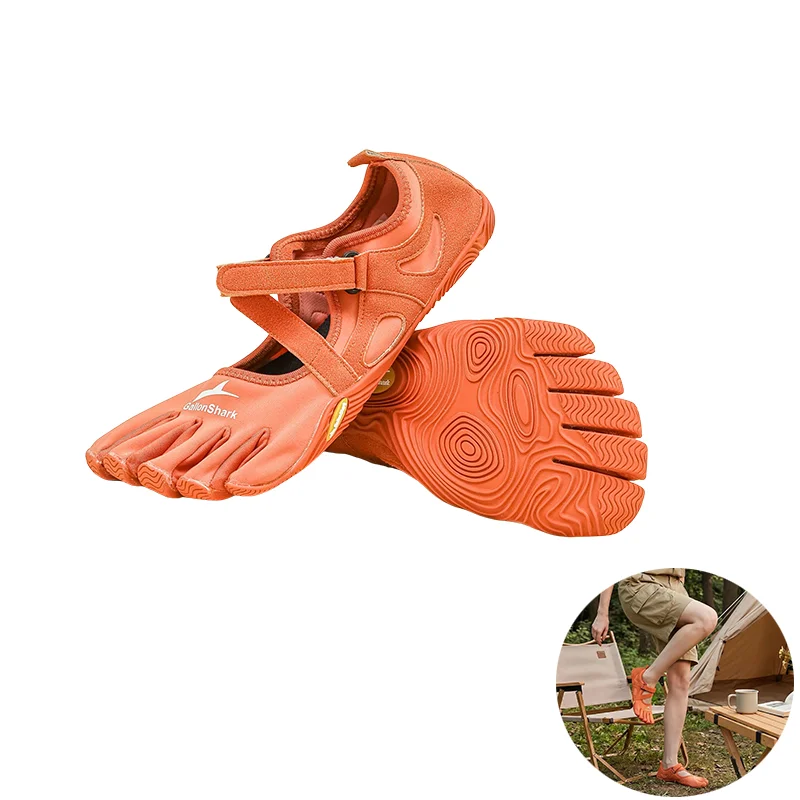 GallonShark Five-Toe Quick-Dry Water Shoes Adjustable Strap Barefoot Sneakers for River Trekking and Stream Activities