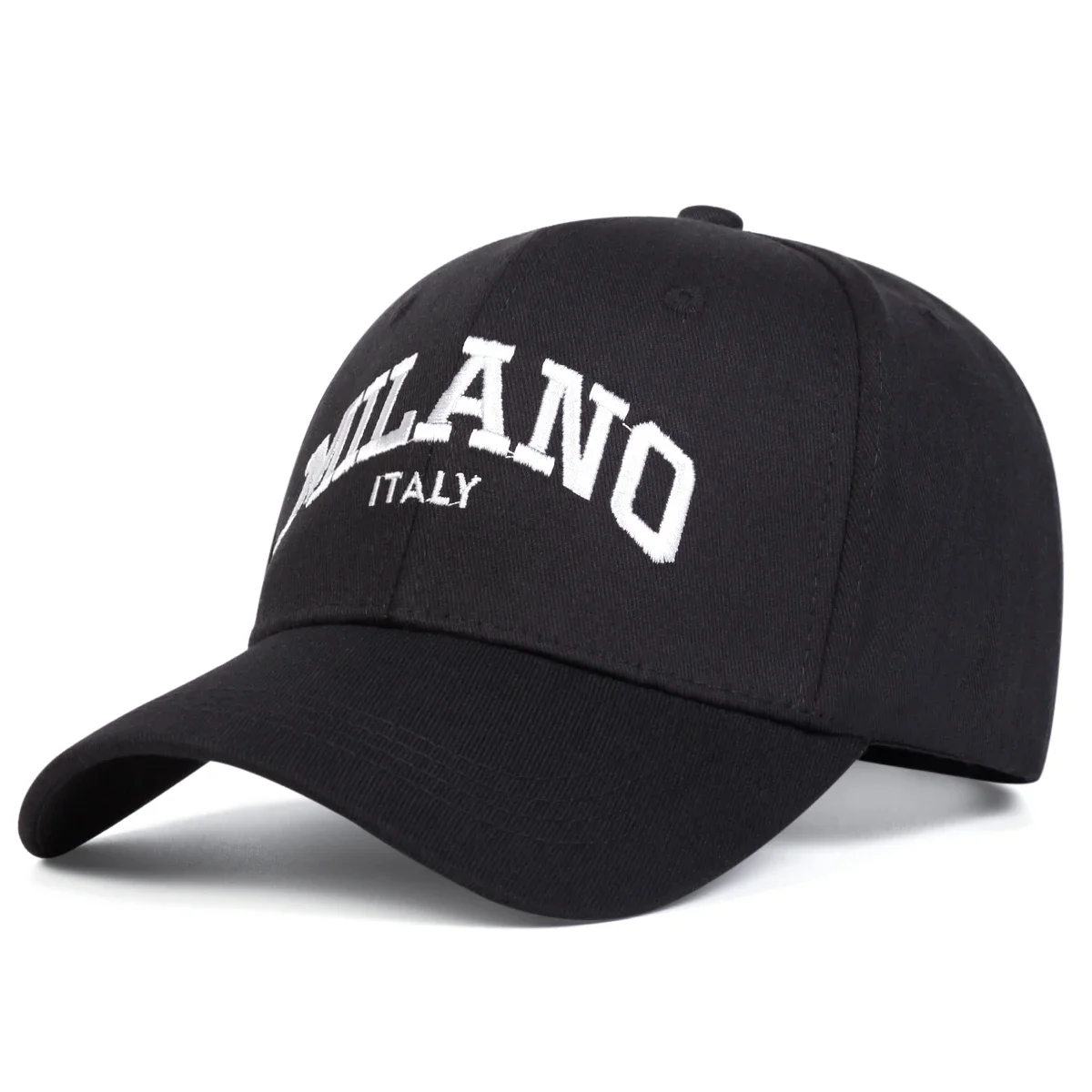 للجنسين ميلانو إلكتروني التطريز قبعات البيسبول ربيع الخريف في الهواء الطلق قابل للتعديل قبعات عادية واقية من الشمس قبعة قبعة رياضية