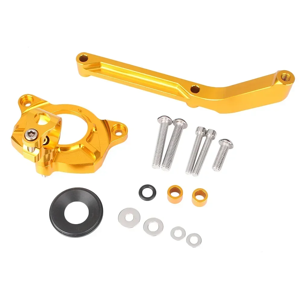 

For Kawasaki Z1000 2014 2015 2016 2017 2018 2019 Motorcycle Steering Damper Stabilizer Bracket Mount Holder Set Aluminum