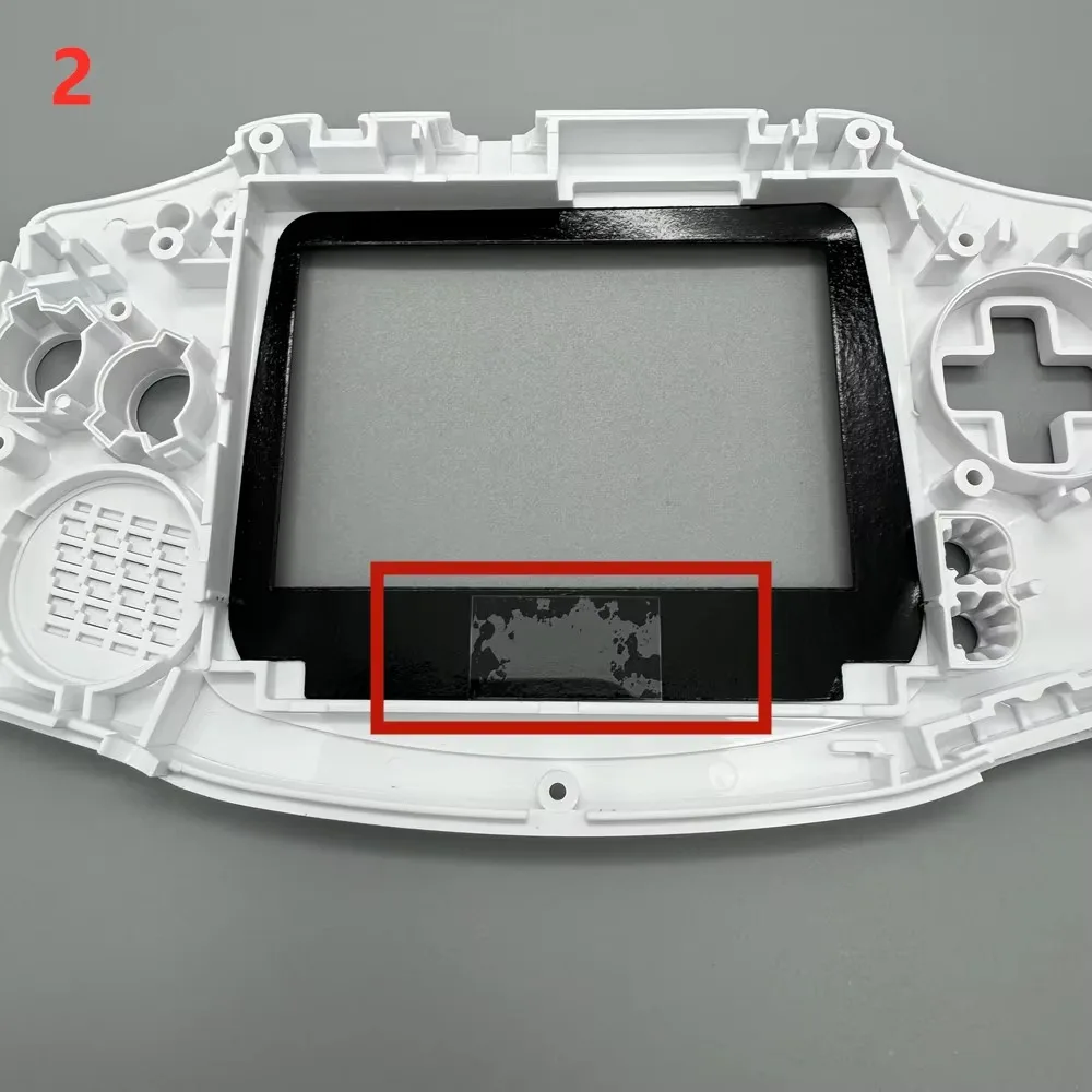 شاشة LCD عالية السطوع IPS بالحجم الأصلي مقاس 2.9 بوصة لـ Gameboy Advance GBA تدعم عرض وضع البكسل شاشات الإضاءة الدافئة