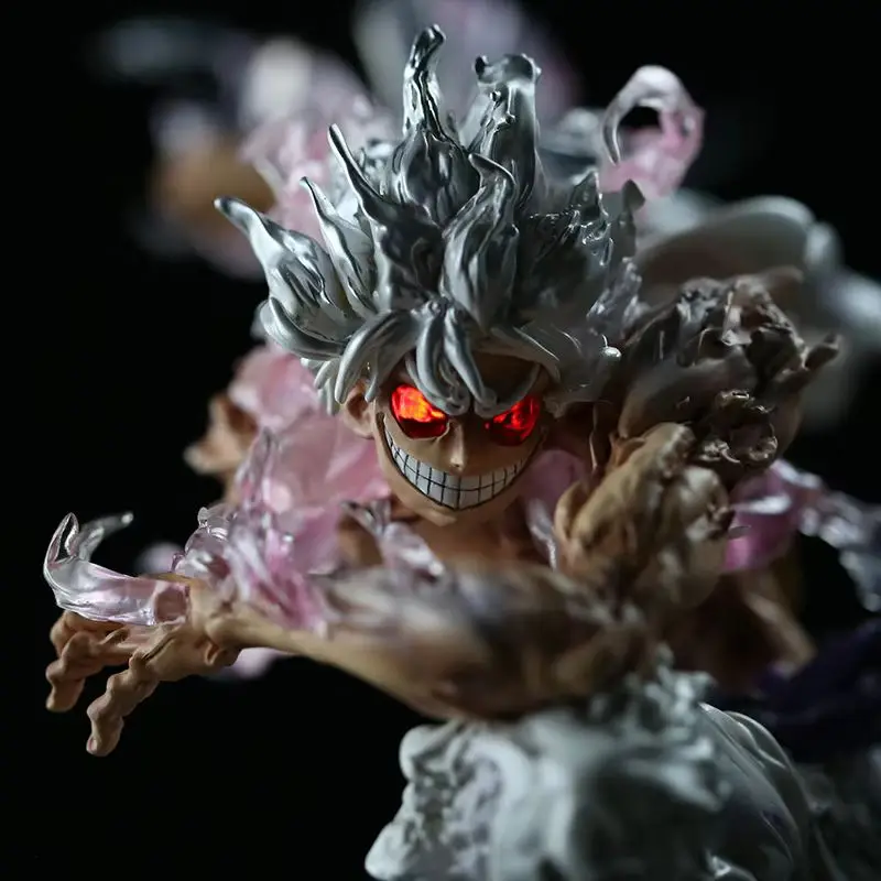 One Piece Nowy 22cm Model Ręczny GK Iron Curtain Nika Luffy Druga Generacja Dwugłowy Zdejmowany Model Ozdobny Prezent Urodzinowy