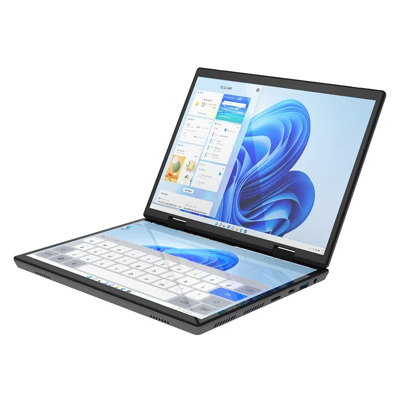 10.5-Inch mini handheld laptop, touch screen 360 ° open, light and portable notebook