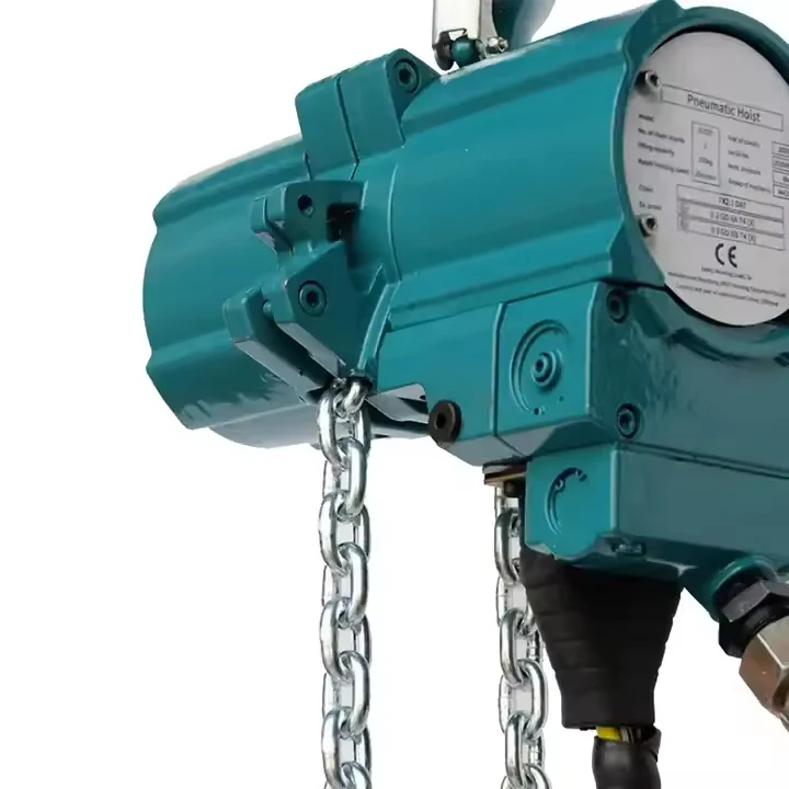 Grosir Pabrik peralatan angkat 1/2/3/10 Ton Pneumatic Air Hoist dengan troli