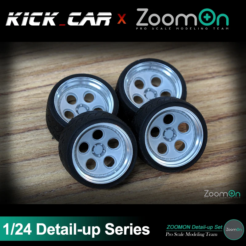 

ZoomOn ZR030 18’’ DIA Rim Set Detail-up Modified Parts For Assembled Model Hobbyist Gift for Professional Adults