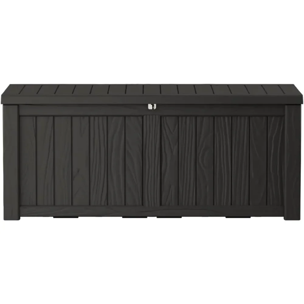 

Oversized 150 Gallon Outdoor Storage Box, Waterproof Outdoor Storage Box, Resin Deck Storage Box for Terraces and Swimming Pools