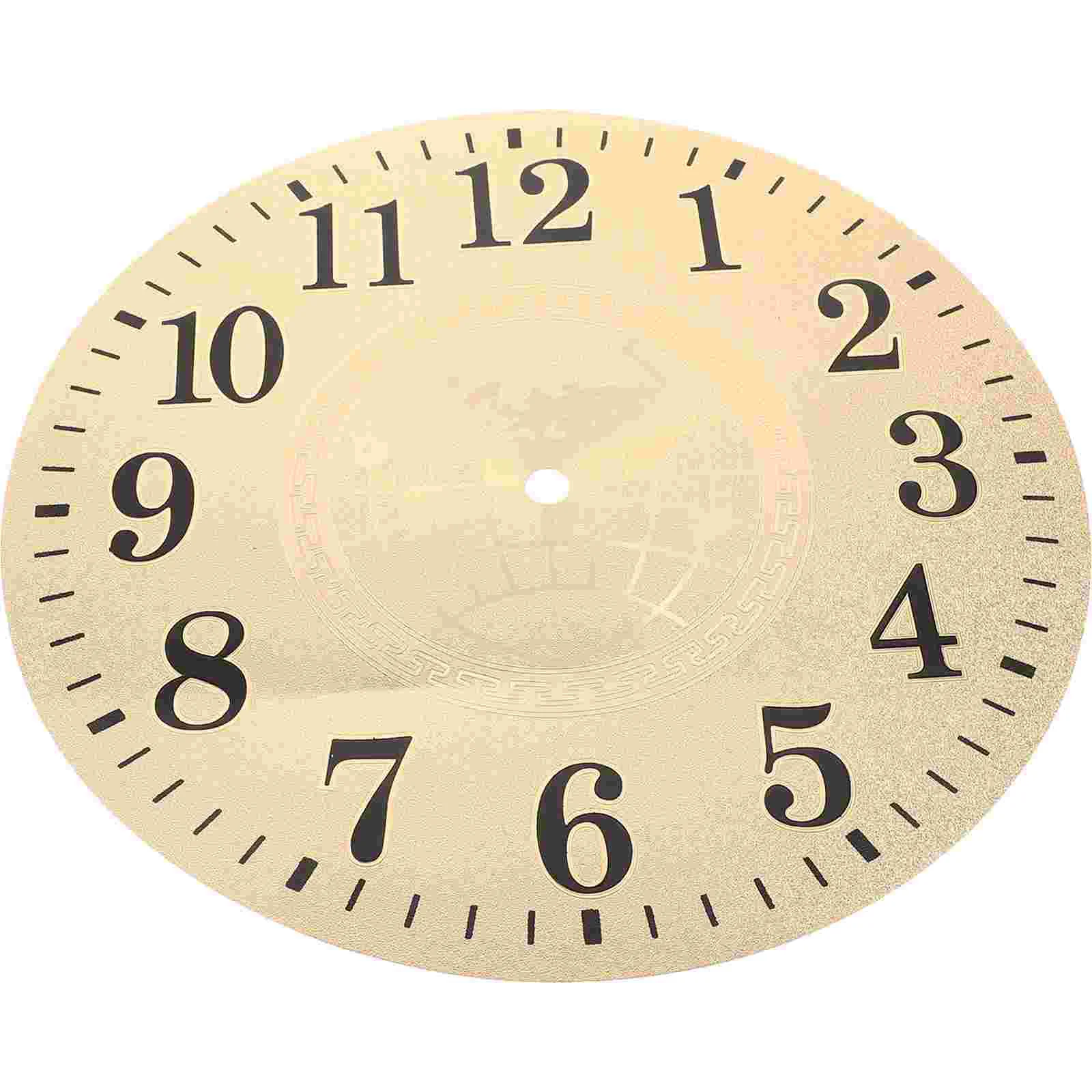 Clock Dial Wall Replacement Disc for DIY Material Metal Aluminum Movement Parts Student Accessories