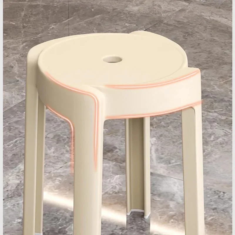 

Minimalist Design Dining Chairs Thickening Plastic Strong Stacking Leisure Kitchen Stool Sillas De Comedor Home Furniture LVCS