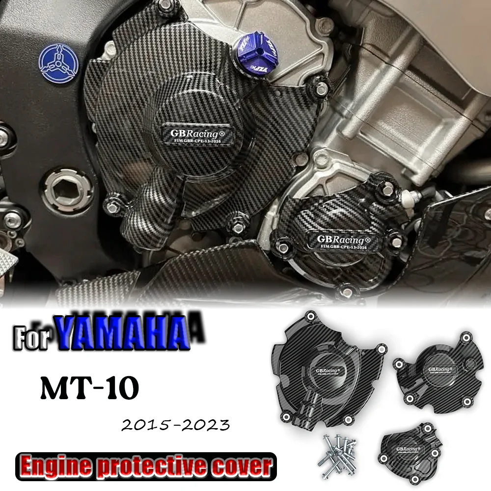 

For YAMAHA MT-10 2015-2023 Motorcycles Engine Case Guard Engine Case Protector Cover Engine Cover Set Engine Protection Cover