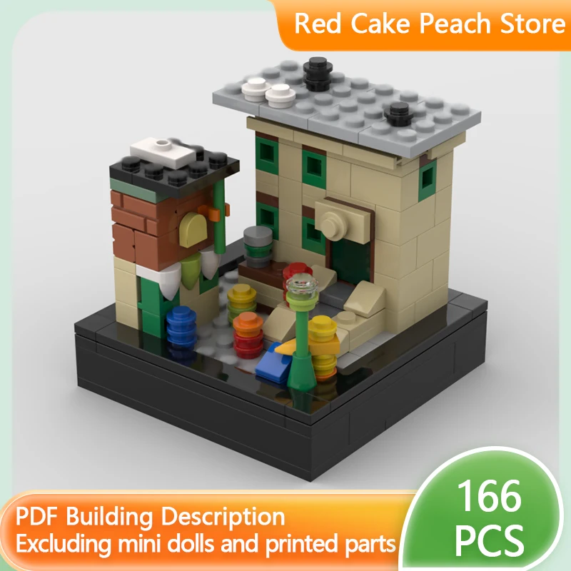 Popular Anime Model MOC Building Bricks Street-Side Architecture Modular Technology Children Holiday Gifts Assemble Toys Suit