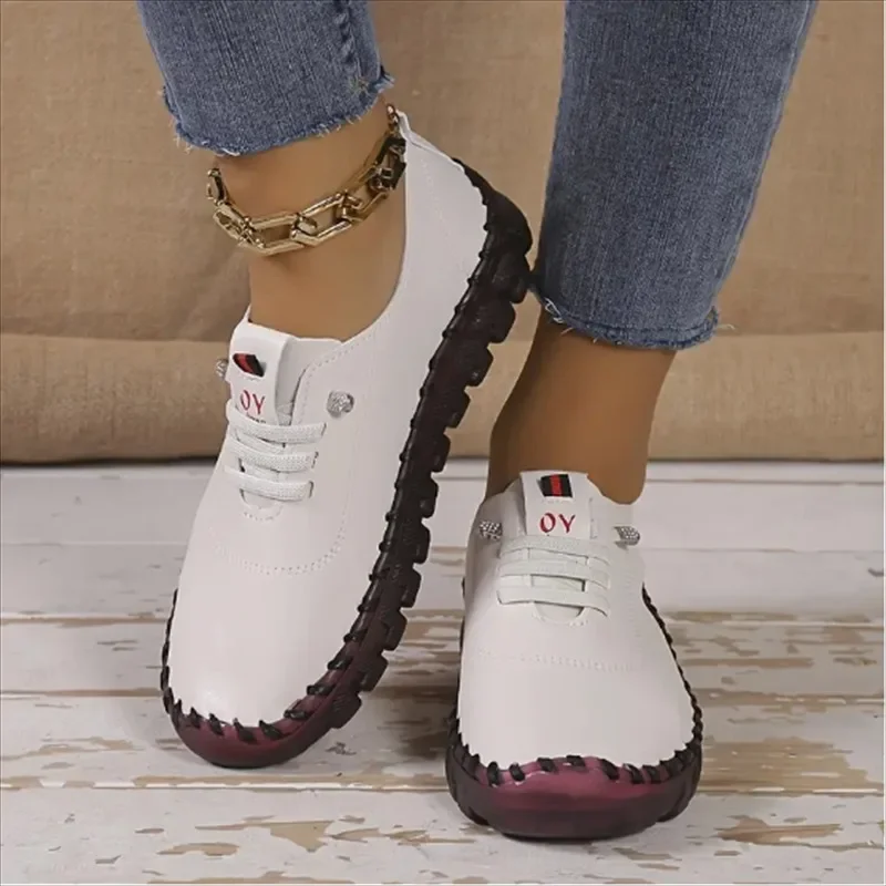 Shoes Women Summer Mom Flat Loafers Women Designer Shoes Lightweight Casual Women Sports Shoes Outdoor Fashion Laides Sneakers