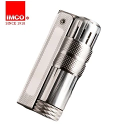 Original IMCO Kerosene Lighter Classic Retro Wheel Windproof Lighter Stainless Steel Mechanical Kerosene Lighter Men's Gadgets