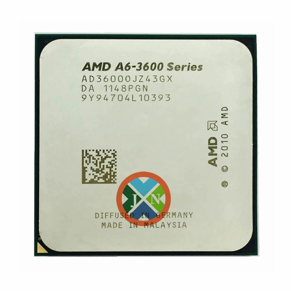 AMD A6-Series A6-3600 A6 3600 2.1 GHz Quad-Core CPU Processor AD3600OJZ43GX Socket FM1