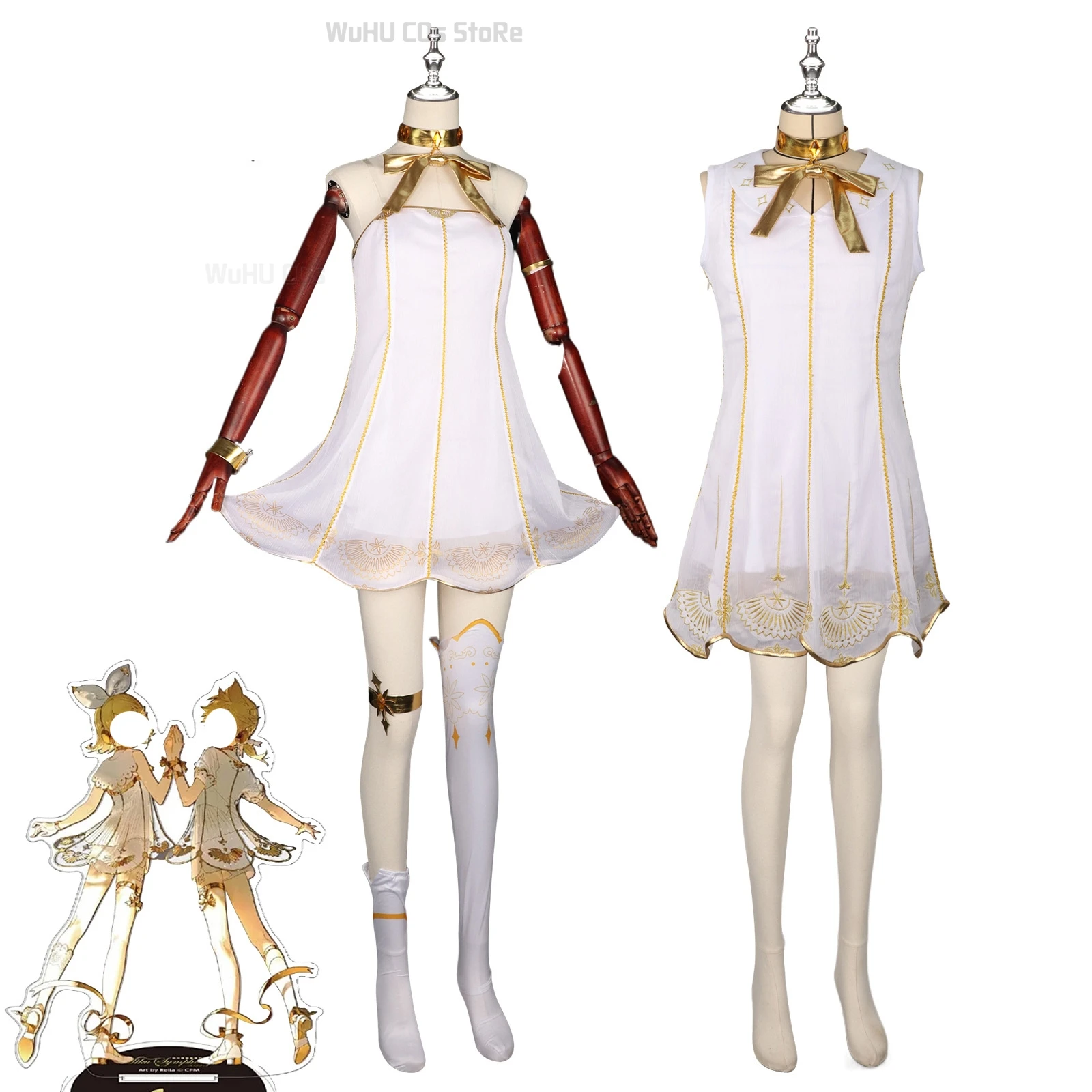 Anime Symphonie Mikuoo Cosplay Kostüm Mikuuo Party Kleid niedlich schöne Weihnachts kleid Perücke LAN Mädchen Karneval Anzug Halloween Uniform