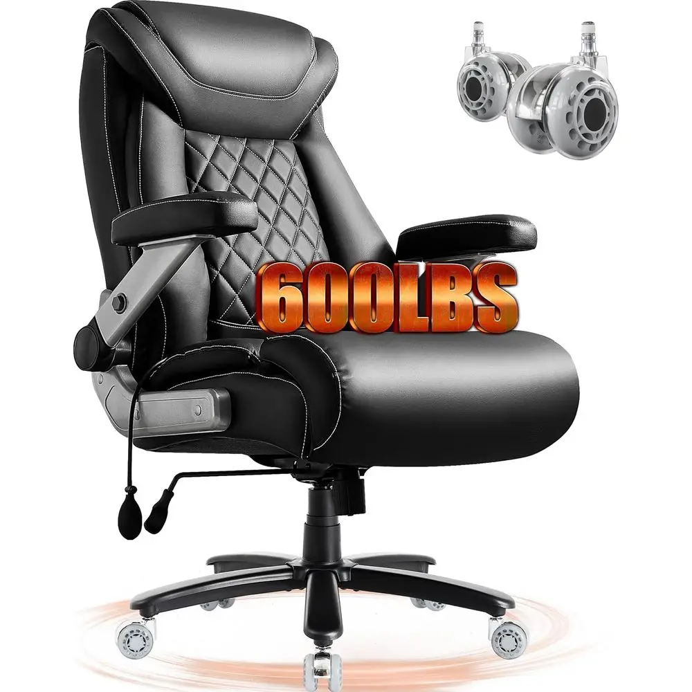 

Extra Wide Ergonomic Gaming Chair with 5D Adjustable Arms, Heavy Duty, Comfortable PU Leather, for Big and Tall Users