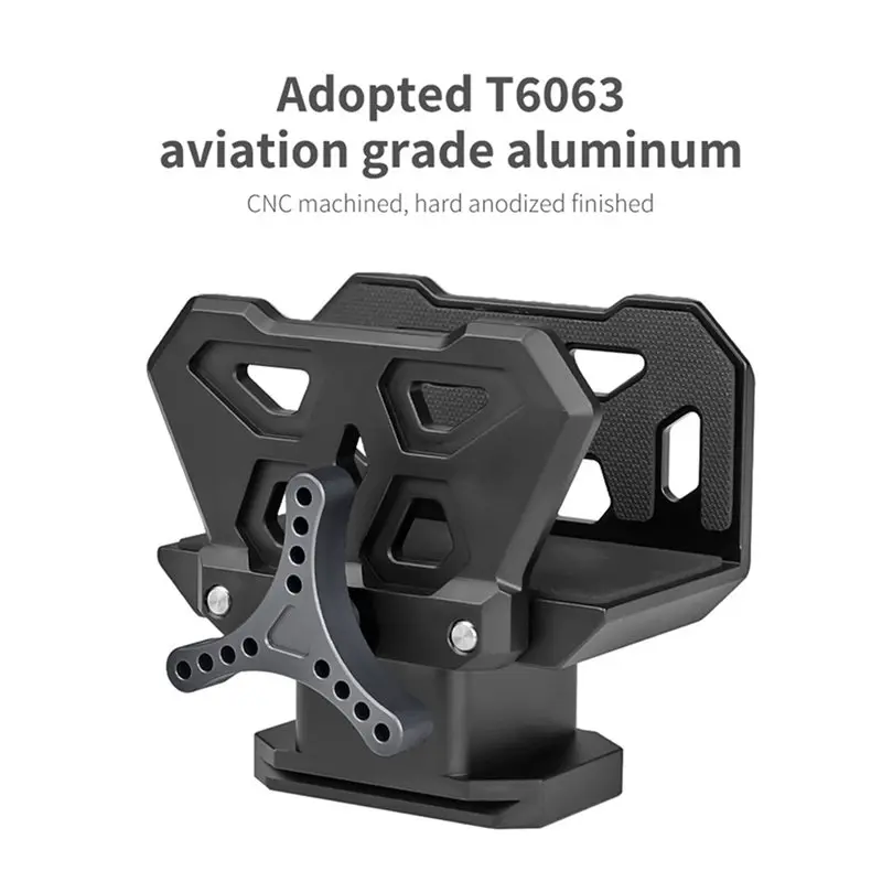 FAST-2X Professional Saddle Clamp Adapter Tripod Bracket Vise Clamp Outdoor Bracket Adapts To 3/8 Inch Thread