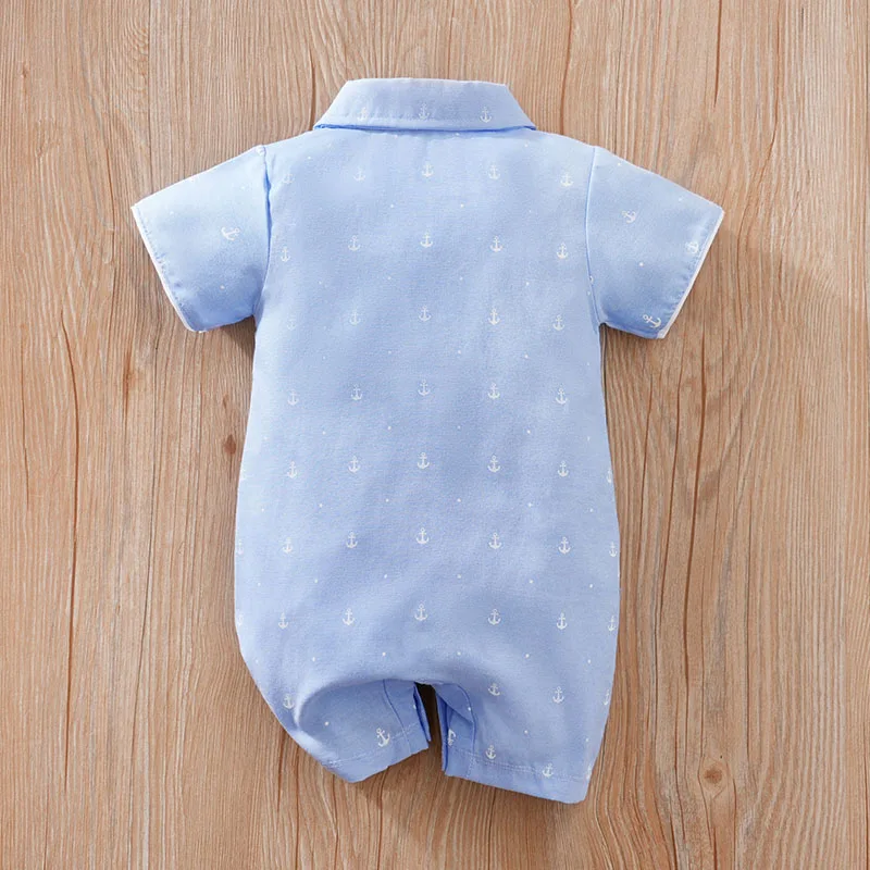 Baby Clothing Casual Clothes Fashion Printed pretty sleeve Outfit Solid Summer Boy Baby Printed Fashion blue koala