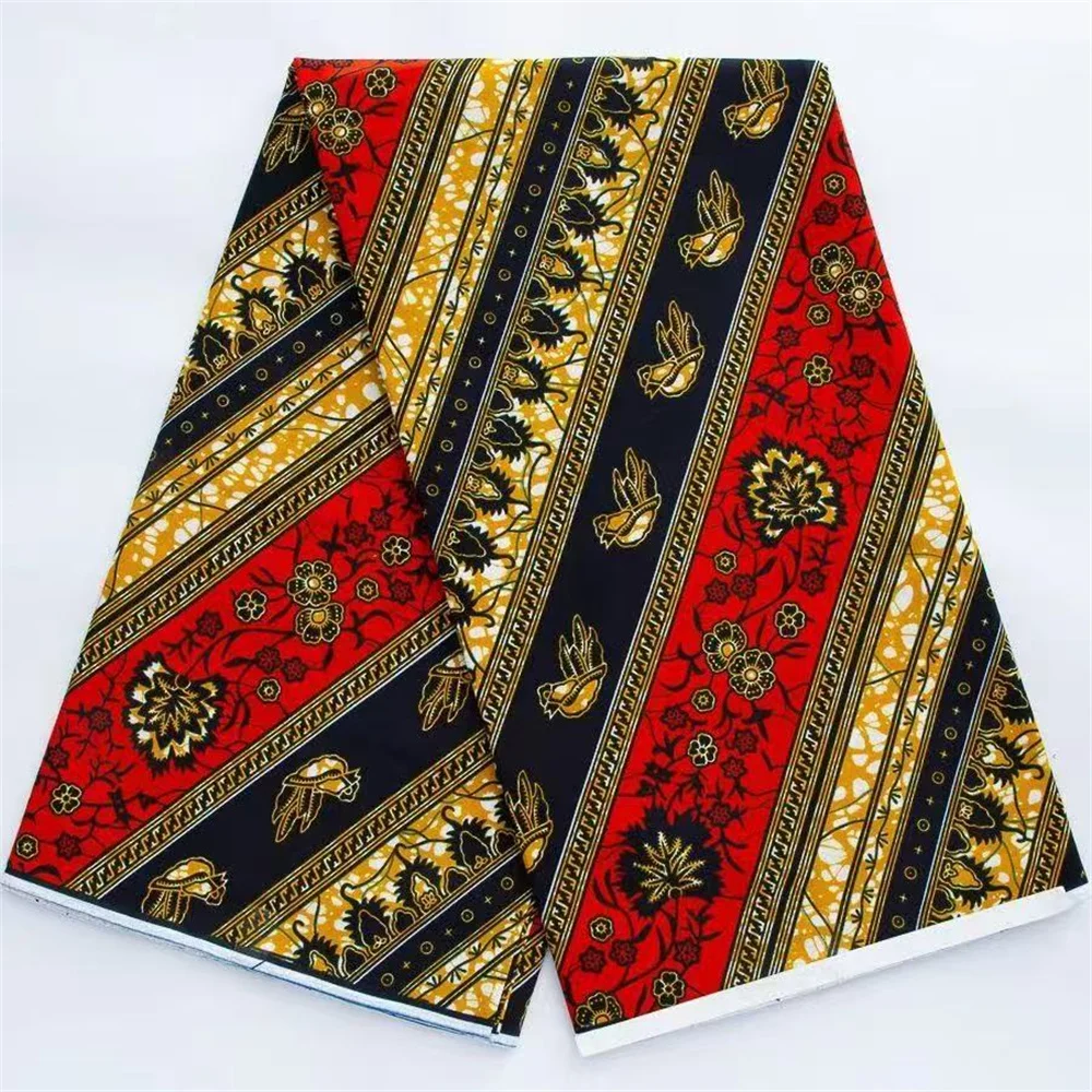2026 Classical  Dutch  Fabric Veritable African Real Wax Fabric Satin Cotton Ankara Wax Fabric Super African Wax Fabric 6 Yards