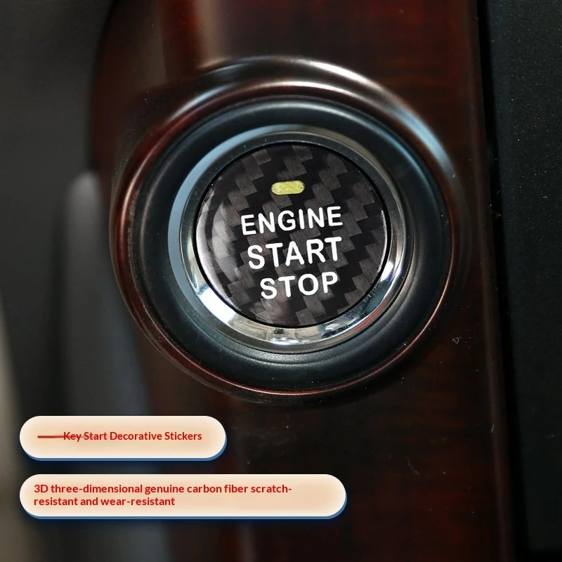 For TOYOTA Corolla Camry Rav4 C-HR Prius GT86 Yaris Interior Accessories Styling Car Start Stop Engine Push Switch Buttons Trim