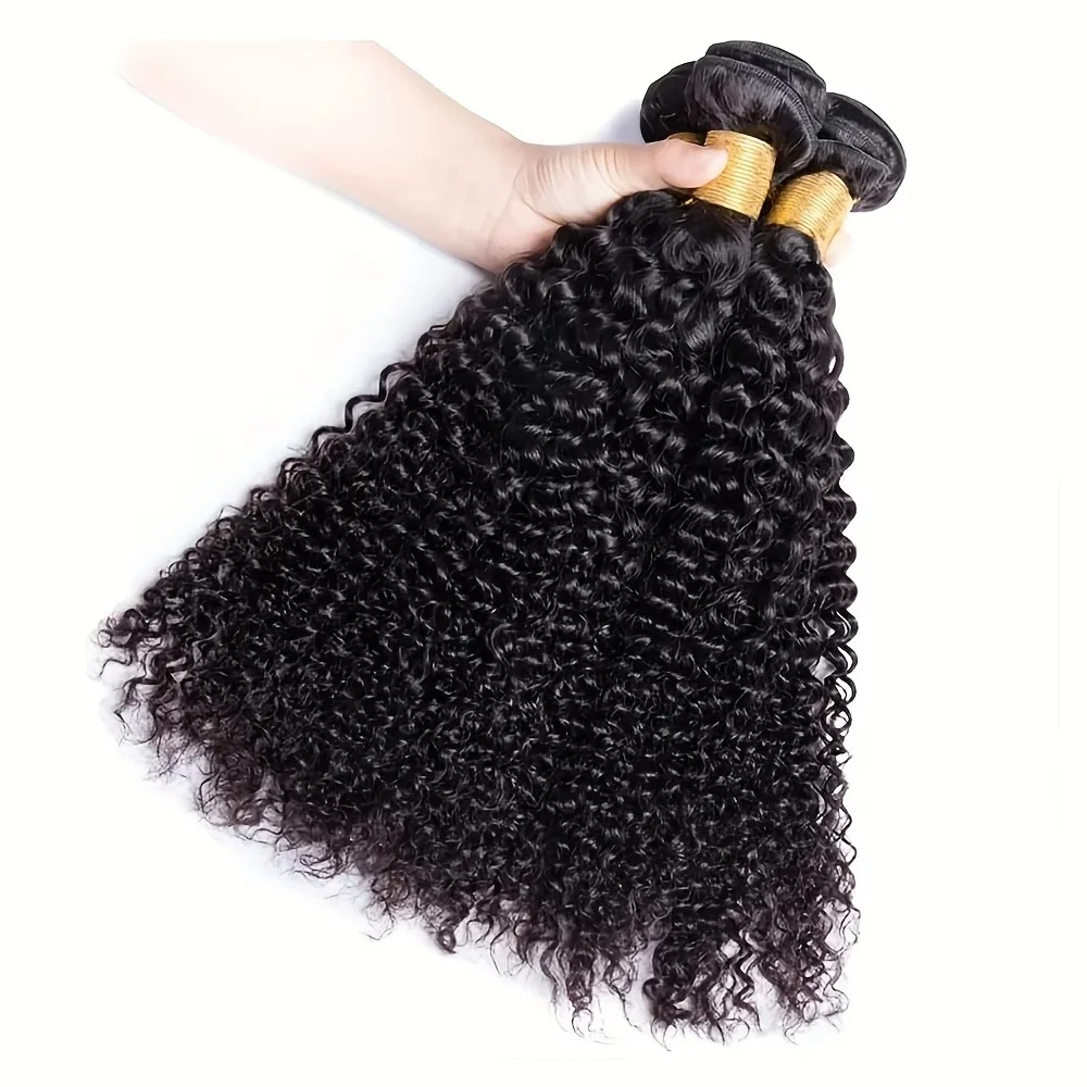 Crochet Cheveux Humains Bouclés Kinky, Nœuds Miraculeux Invisibles, Crochet 60g Pré-Séparé, Ondulations Bouclées, Nœuds Miraculeux, Paquets Brésiliens pour Tresses, Cheveux à Tresser 10-30 Pouces