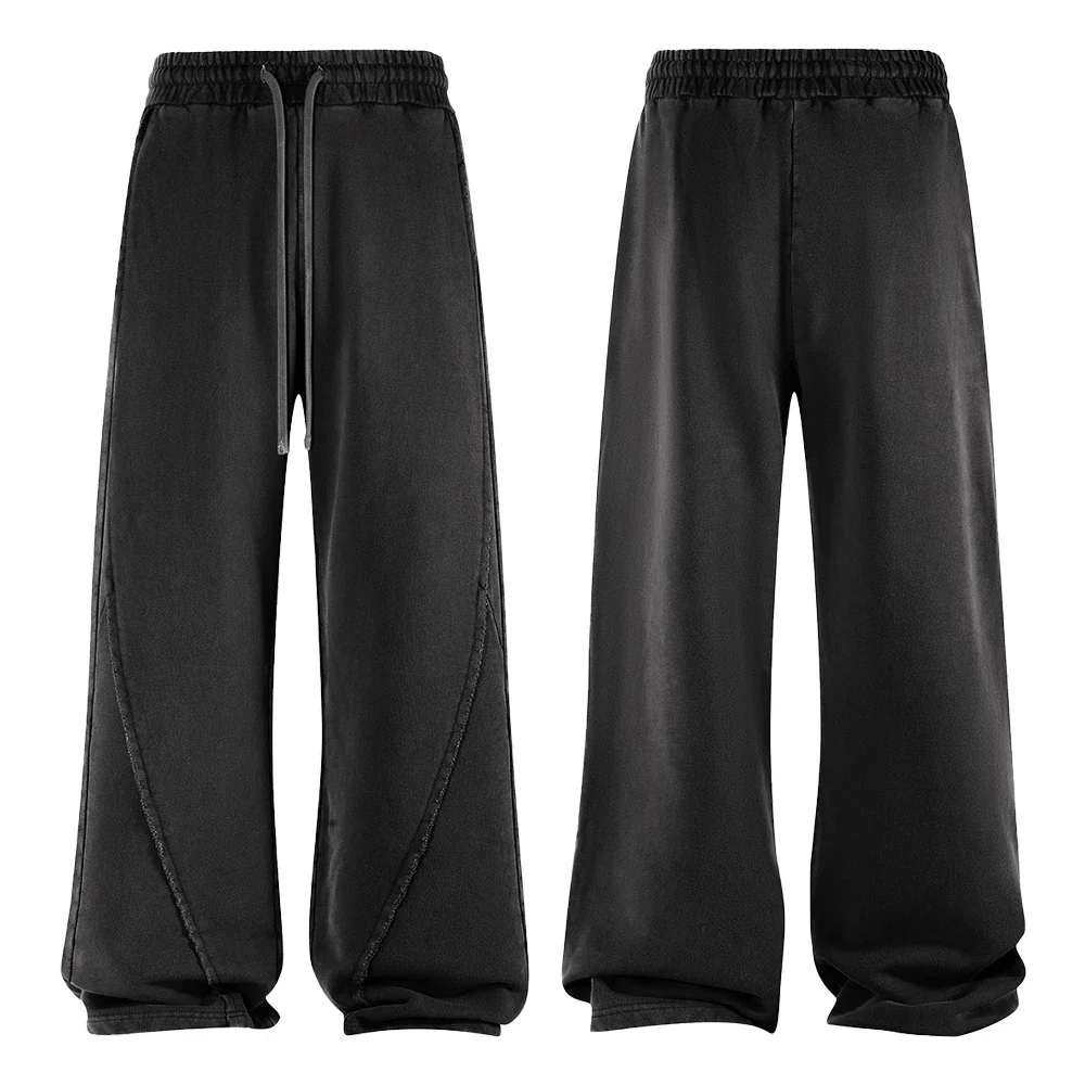Streetwear Hip-hop Clothing Man Cotton Pants Casual Essentials Clothing Vintage high Street Style Oversized Baggy Sweatpants Man
