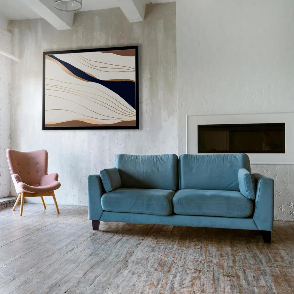 (5 dimensioni: 3-4-5-6-8 Set di 4 gambe per mobili in legno - Gambe per divano quadrate, Gambe per divano - Gambe di ricambio moderne marrone metà secolo