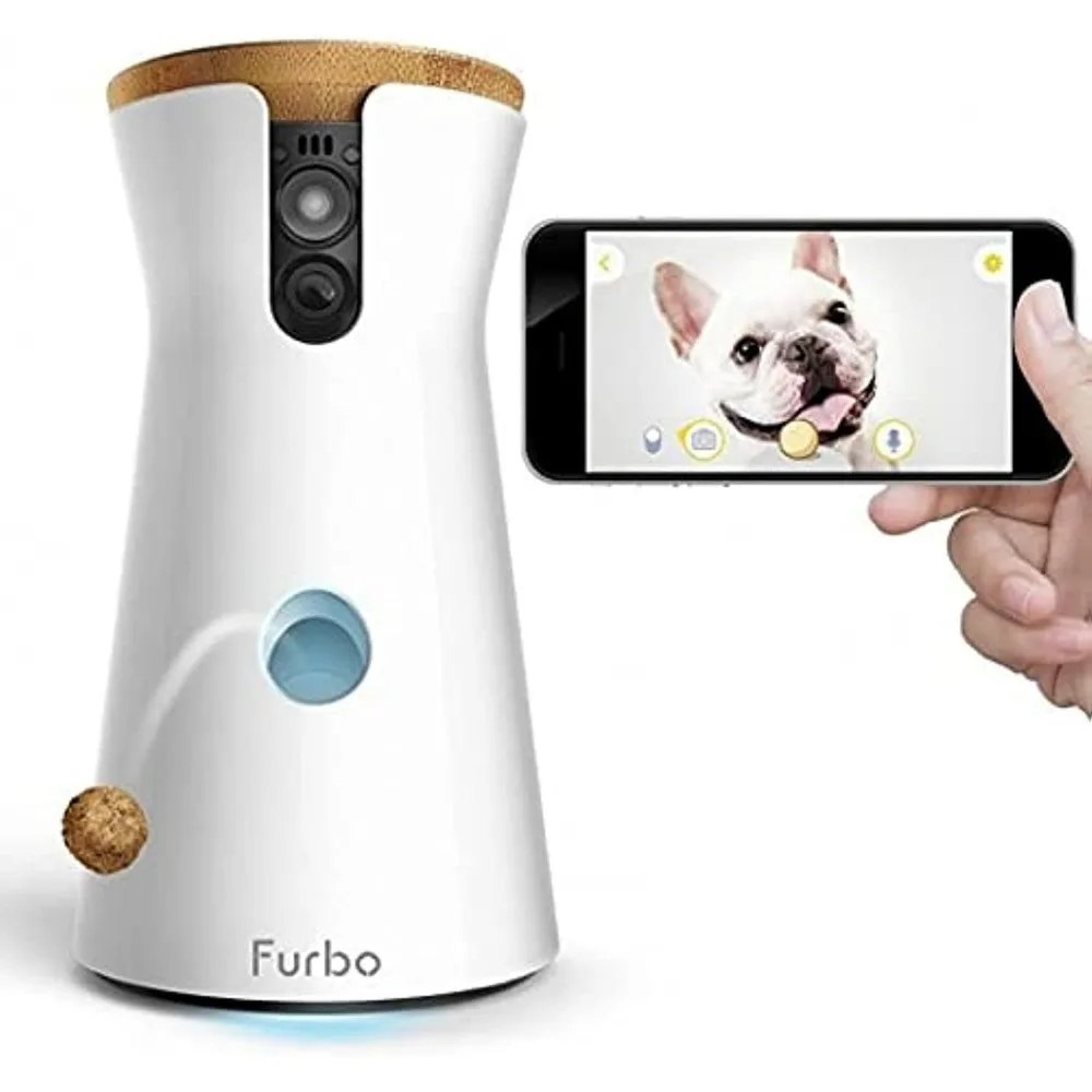 

Dog Camera, Full HD Wifi Pet Camera and 2-Way Audio, Designed for Dogs, Compatible with Alexa, Dog Camera