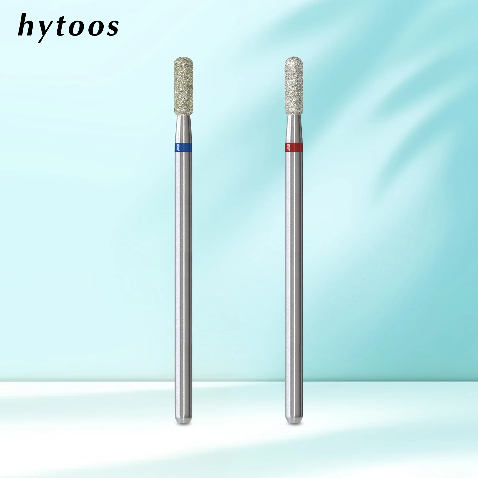 HYTOOS Rounded Top Cuticle Nail Drill Bits Professional Diamond Russian Nail Bit Safety Under Nail Dead Skin Cleaner Burr Tools