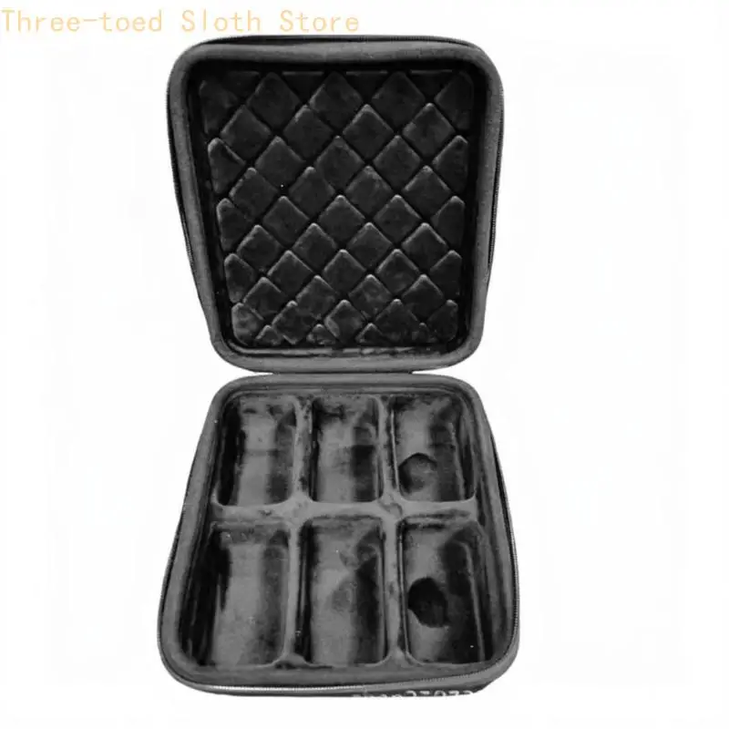 Organizers Case With Soft Interior Padding Storage Bag Double Zipper Design Holder E74A