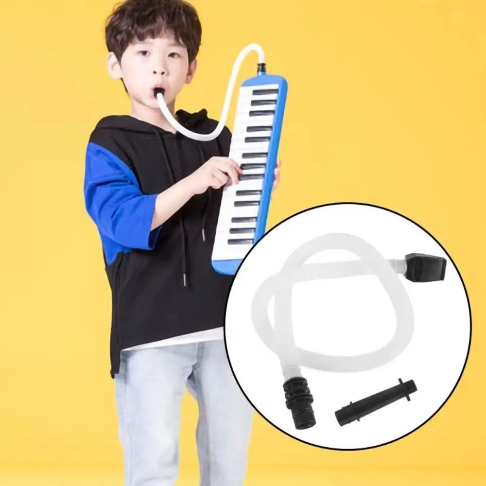 3Sets Organ Melodica Flexible Tube ABS Plastic Replaceable Pianica Mouthpiece Stretchable 32/37 Keys Currency