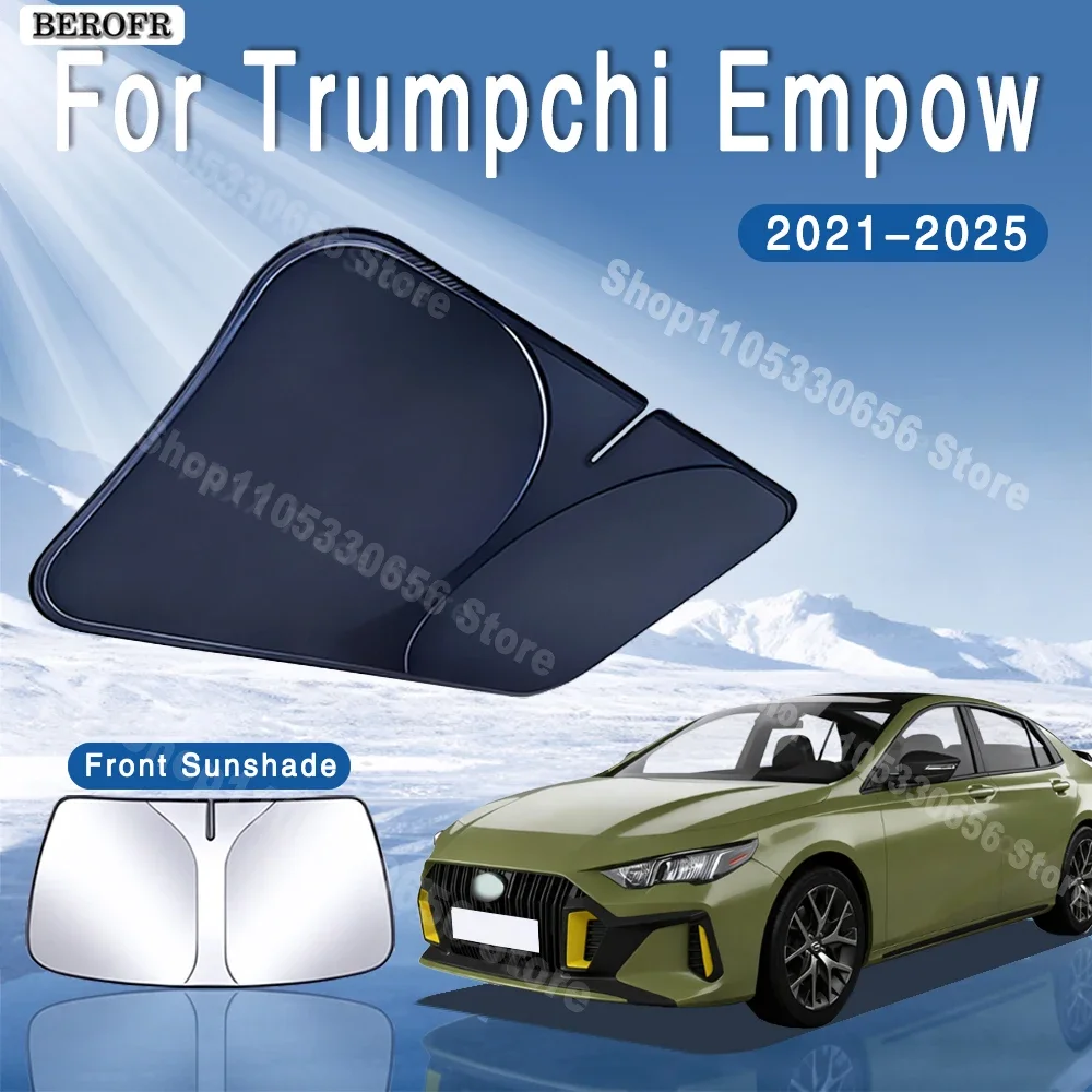 Foldable Car Sun Visor Front Windshield Sunshade Heat Insulation Summer Cooling Auto Accessories For Trumpchi Empow 2022~2025