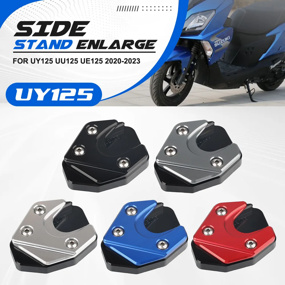 FOR SUZUKI UY125 UU125 UE125 2020 2021 2022 2023 Motorcycle Accessories Kickstand Foot Side Stand Extension Pad Support Plate