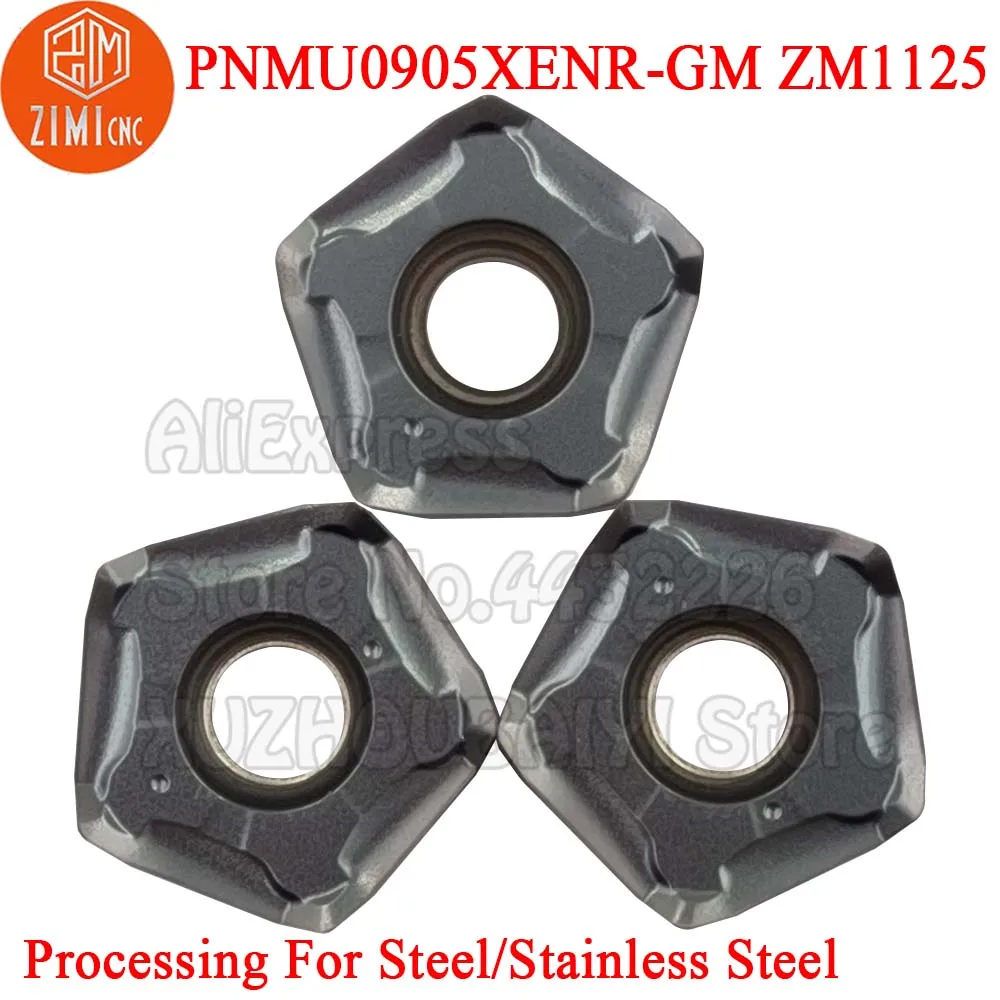 10 pz muslimgm PNMU0905 XENR PNMU 0905 PNMU0905XENR-GM ZM1125 inserti di fresatura in metallo duro utensili per tornitura lama di taglio CNC