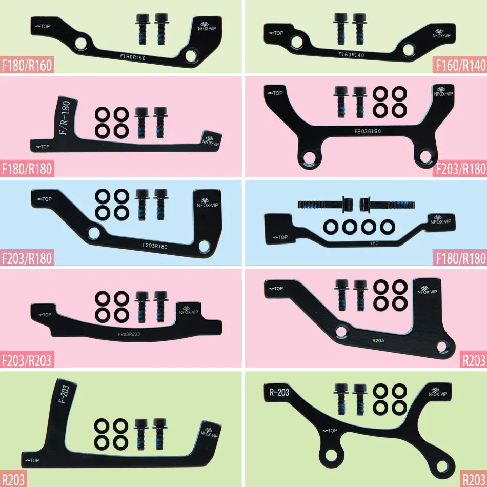 Pastiglie Base freno a disco Set Mountain Bike elettrica PM/IS 160 180 203 Mm adattatore pinza in lega di alluminio accessorio per bicicletta